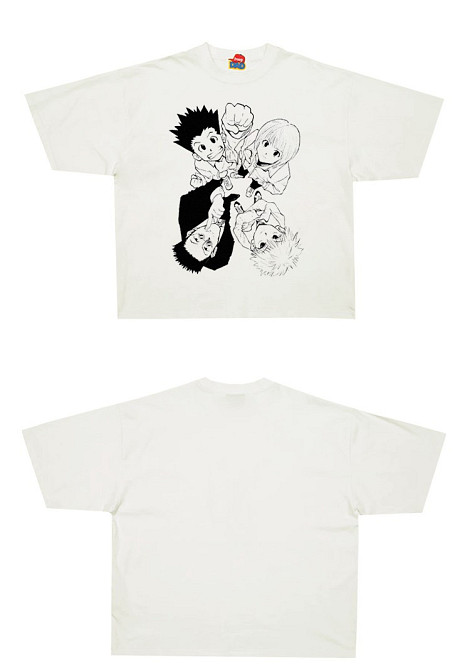 Футболка чоловіча з принтом аніме Мисливець × Мисливець Гон Кіллуа Курапіка оверсайз (S/M/L) Черний Дніпро - фото 4