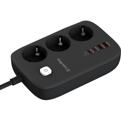 Сетевой фильтр питания ColorWay CW-CHE34PDB 3 роз/4USB GaN3 Pro (CW-CHE34PDB) Винница - изображение 11