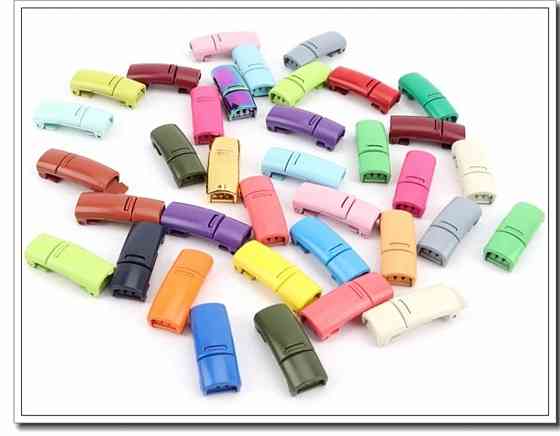 Застібка для шнурків магнітна  металева Золотистий Сміла