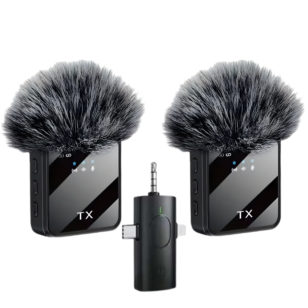 Микрофоны беспроводные петличные с шумоподавлением ONELEADER F11-2,подключение разъём 3в1 Type C, 3.5mm Headphone,Lightning Кам'янець-Подільський - фото 8