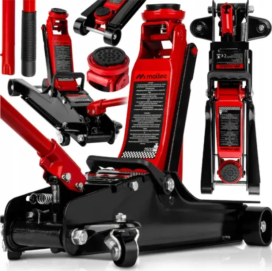 Домкрат гидравлический подкатный 2.5т низкопрофильный 385мм Maltec Коломыя