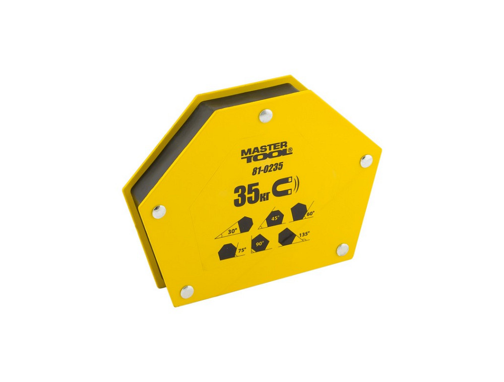 MASTERTOOL Магніт для зварювання MASTERTOOL 35 кг 30/45/60/75/90/135° 145х110 мм 81-0235 Коломия - фото 2