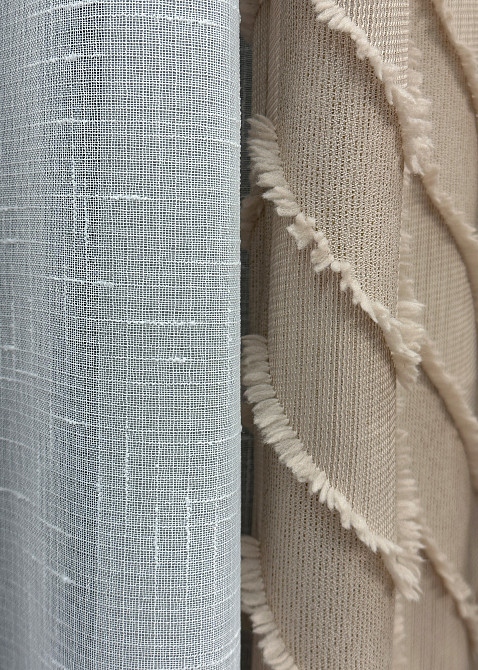 Комплект штор VR-Textil Лен Букле № 1812ш Бежевый 100х295 см 2 шт (31-857) Киев - изображение 8