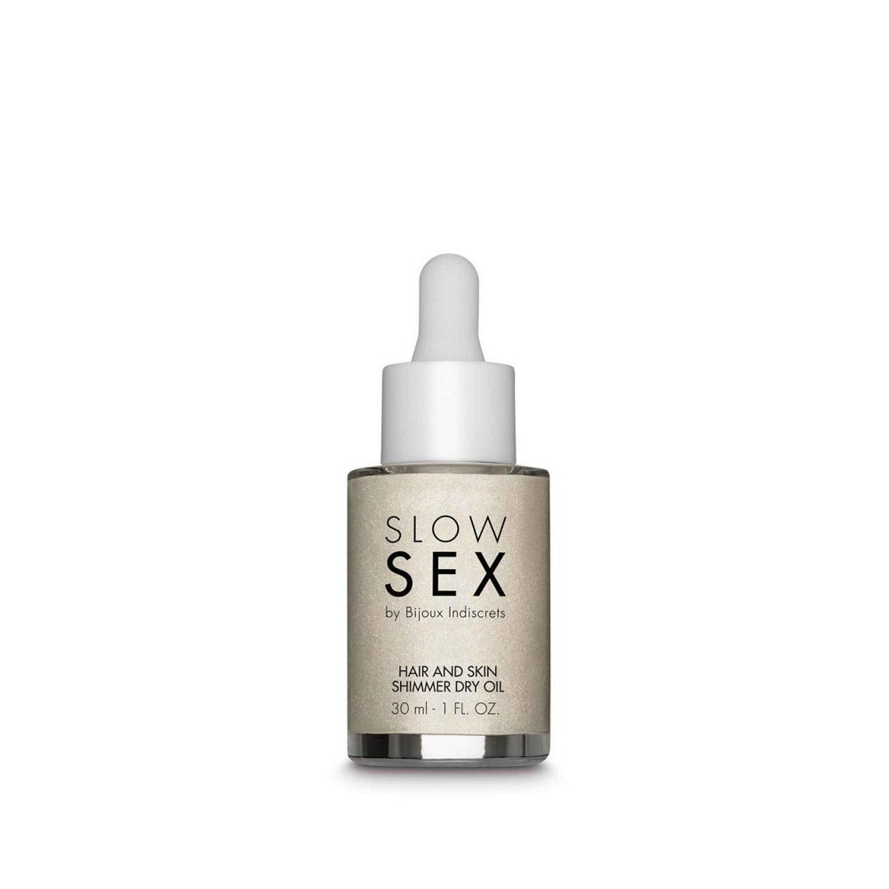 Сухое масло-шиммер для волос и тела Bijoux Indiscrets Slow Sex Hair and skin shimmer dry oil Sex Aura Киев - изображение 2