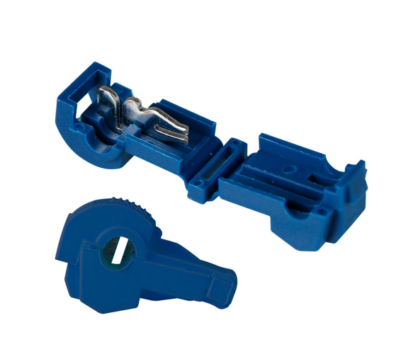 Клеми T2-образні обтискні швидкого монтажу, 0.75-2.5мм2, 15A, Blue Полтава - фото 1