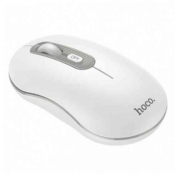 Миша Hoco GM21 Platinum 2.4G business wireless mouse White Gray Київ