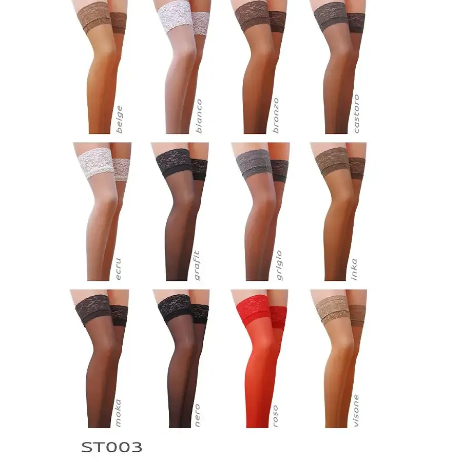 Панчохи Passion ST003 5 beige, класичні, на ажурній силіконовій резинці Львов - изображение 6