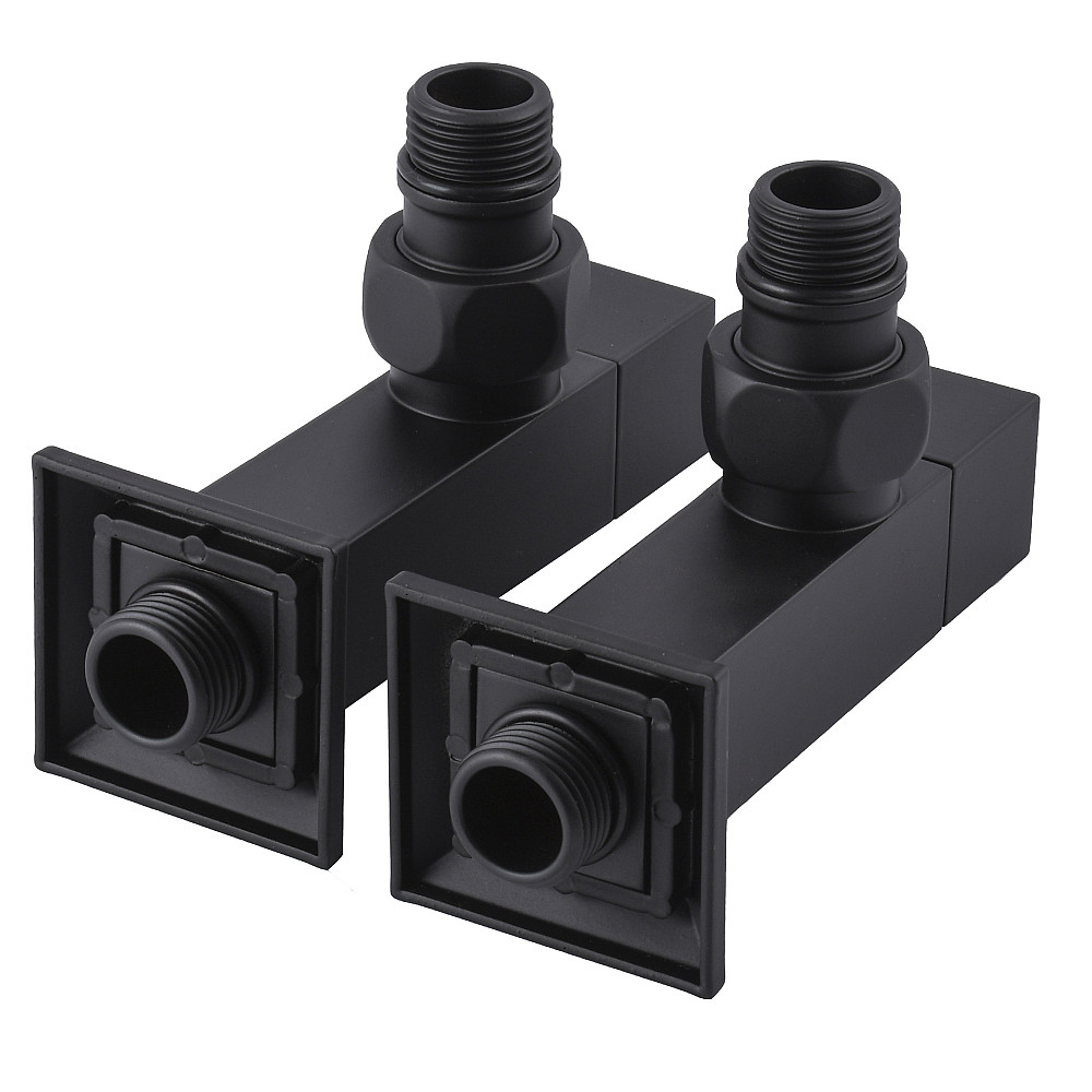 Набір Кран напівобертовий кутовий з американкою SOLOMON LUX 1/2″ CUBE BLACK 8888 (1уп) Тернополь - изображение 5