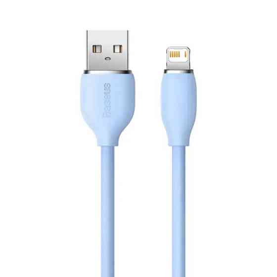 Кабель Baseus Jelly Liquid Silica Gel Fast Charging Data Cable USB to iP 2.4A 2m Blue Киев