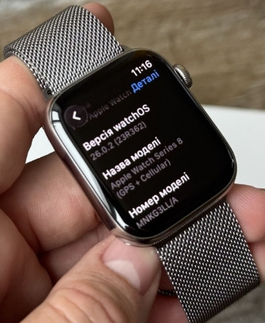 Apple Watch 8 45mm Stainless Steel GPS Cellular. Харьков - изображение 3