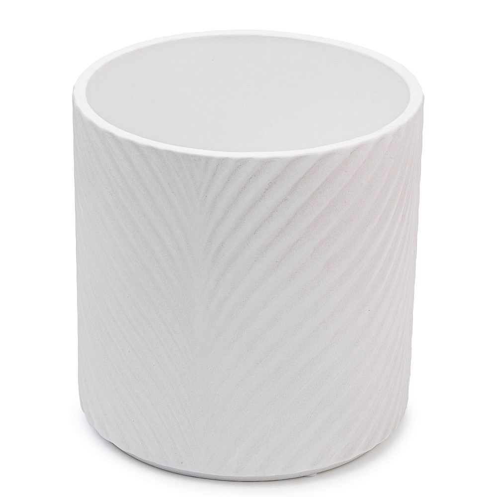 elemi Кашпо для квітів керамічне elemi "Листок" (білий) 16" круглий 2,3 л Коломыя - изображение 4