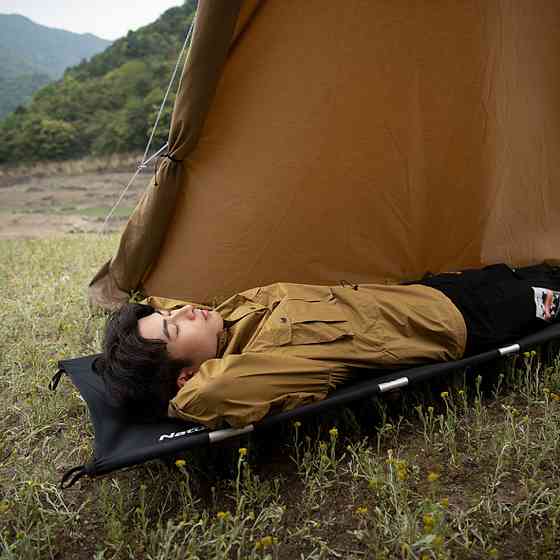 Ліжко складане Naturehike XJC05 NH20JJ001, Поліестер Oxford / алюміній, чорний Київ