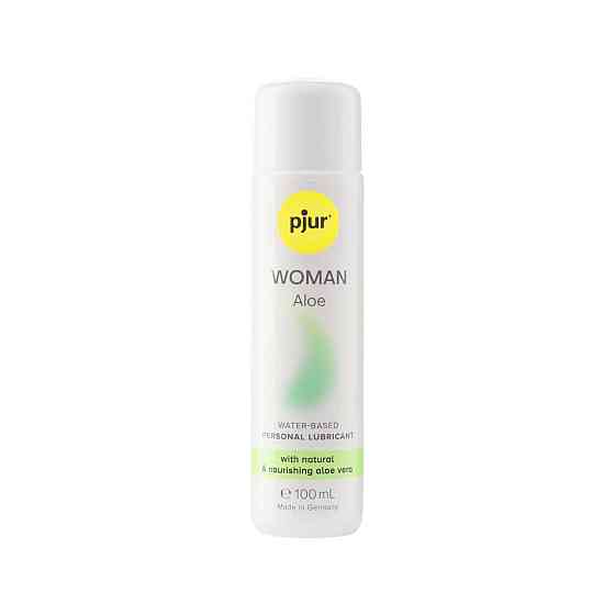Лубрикант на водной основе pjur Woman Aloe 100 мл с экстрактом алоэ, увлажняющий, без парабенов Sex Aura Киев