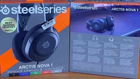 Наушники с микрофоном SteelSeries Arctis Nova 1 Black. Киев
