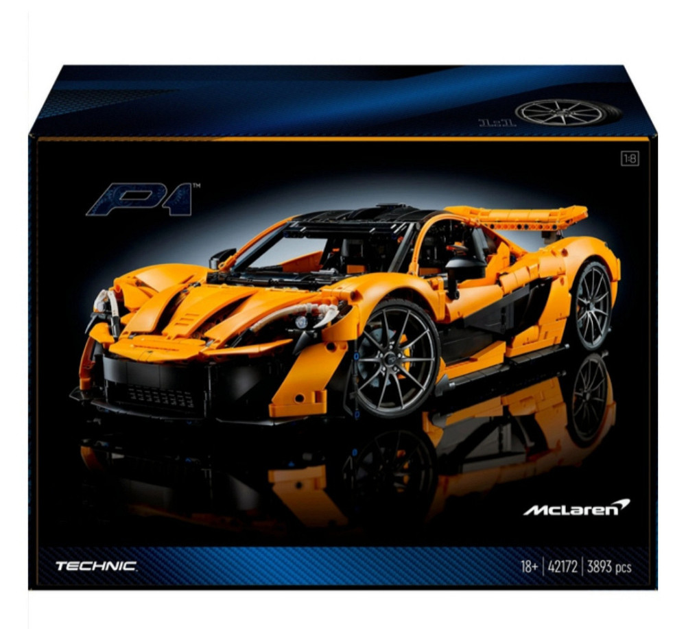 Конструктор машинки Technic McLaren P1 маштаб 1:8 3893 деталей Техник Макларен желтая Киев - изображение 10