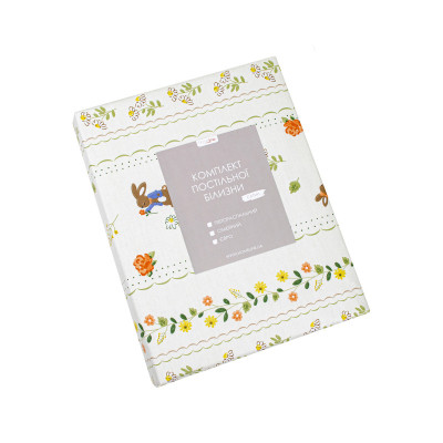 Постільна білизна Home Line Сатин Твіл Зайченята полуторний (176078) Вінниця - фото 2