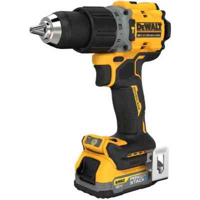 Шуруповерт DeWALT XR Li-Ion PowerStack 90 Нм, 18V 1x1.7Ah, кейс TSTAK (DCD805E1T) Винница