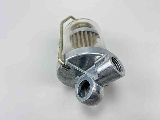 Фільтр універсальний багаторазовий скляна колба кріплення М14х1.5 змінний елемент всередині нержавіюча сталь Мукачево