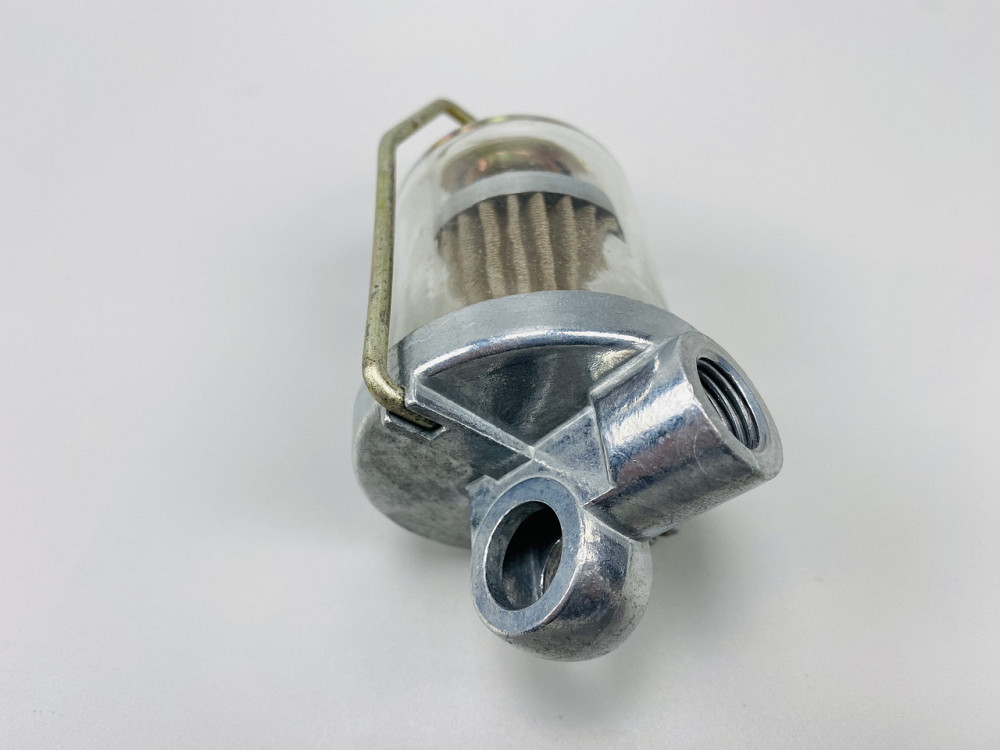 Фільтр універсальний багаторазовий скляна колба кріплення М14х1.5 змінний елемент всередині нержавіюча сталь Мукачево - фото 2