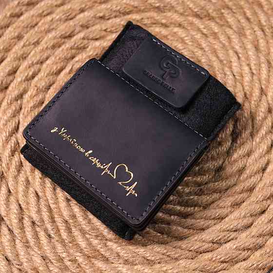 Відмінна обкладинка на автодокументи у вінтажній шкірі Серце (GRANDE PELLE) Київ