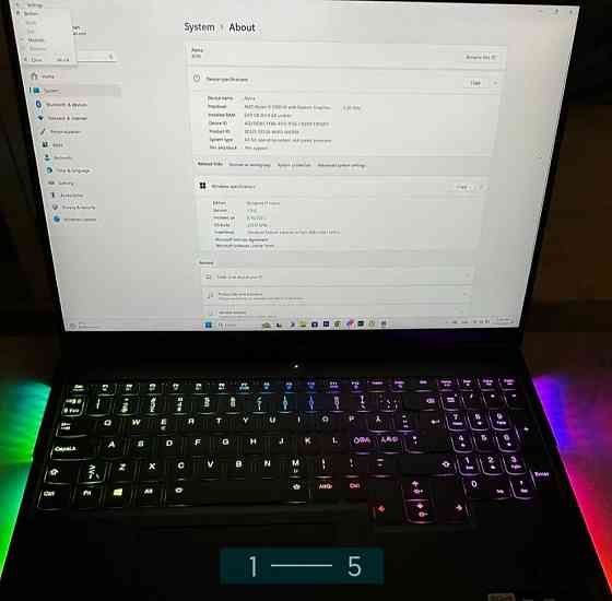 Ноутбук: Legion 7 16ACHg6 / 5900HX , 64Gb. 1TB , RTX 3080 165W. Киев