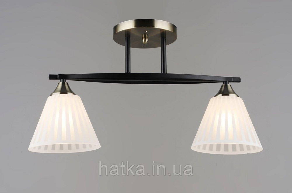 Потолочная люстра Sirius B N6588/2 BK+AB на 2 плафона Киев - изображение 1