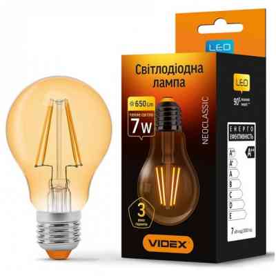 Лампочка TITANUM Filament A60 7W E27 2200K бронза (TLFA6007272A) Винница