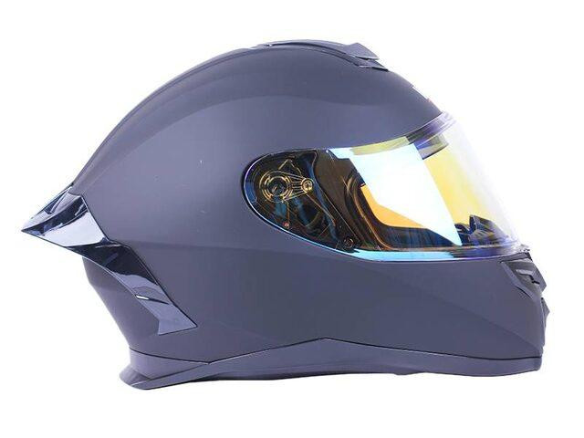 Шолом мотоциклетний інтеграл MD-820-1 (чорний матовий, скло синій хамелеон, size L) Мукачево - фото 3