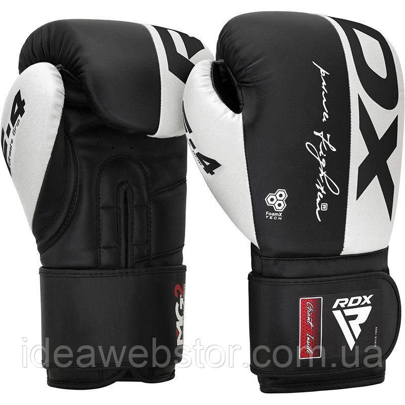 Боксерские перчатки RDX F4 White для тренировок спарринга фитнеса и единоборств 12 ун. Киев - изображение 9