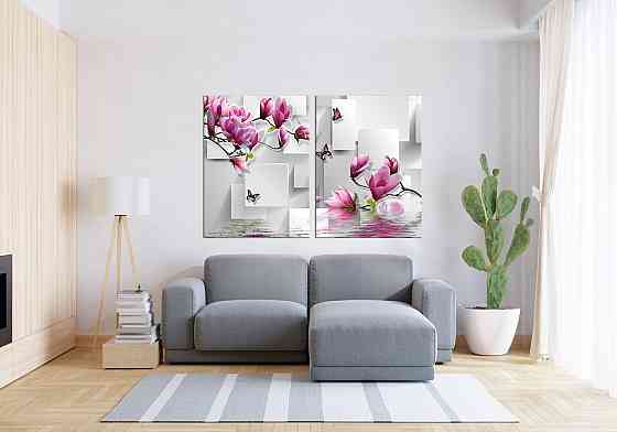 Модульная картина в гостиную / спальню  Магнолія  TLV-2_028 70x102 см Київ