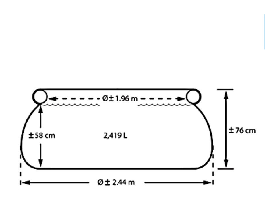 Intex 28020 тент для круглого басейну 244 см Київ - фото 2