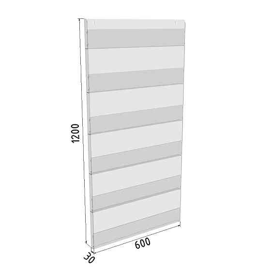 Полка EKOSTAR 6-ти ярусная 600х30х1200 Киев