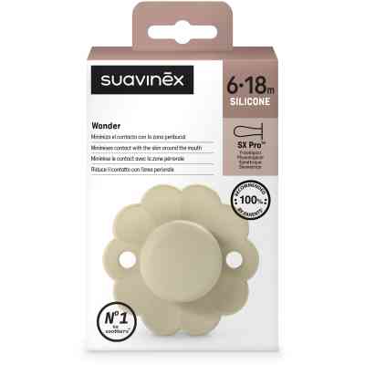 Пустушка Suavinex Wonder фізіологічна, 6-18 місяців, світло-жовта (308382) Вінниця