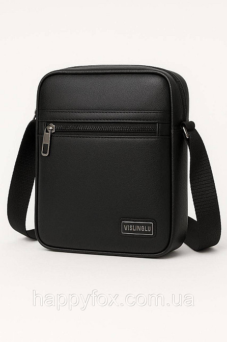 Чоловіча сумка через плече зі штучної шкіри (водонепроникна) Львів - фото 1