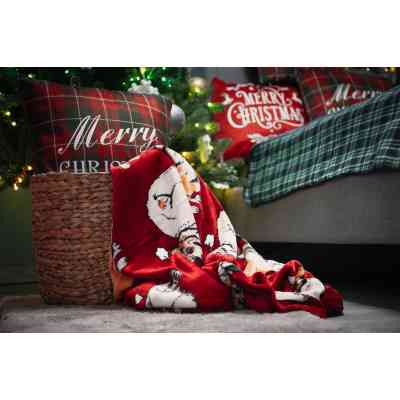 Плед Ardesto Christmas Flannel 160х200см, 100% полиэстер, рождественские корги (ART0119PB) Винница
