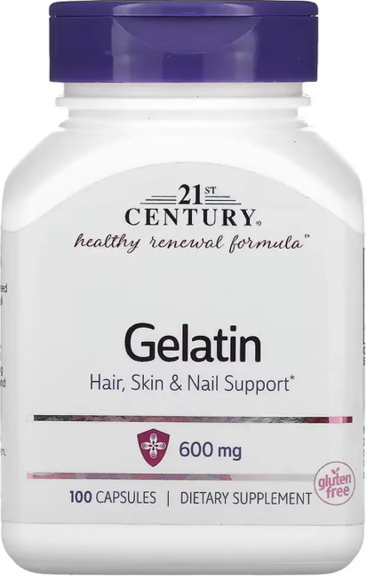 Желатин 21st Century Gelatin 100 капс Киев - изображение 1