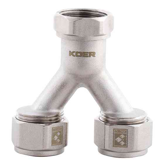 Разделит. узел (с ЕВРОКОНУСАМИ) для подкл. 2-х контуров отопления Koer KR.1150 - 3/4”x16 (KR2895) Киев