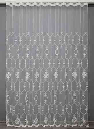 Тюль VR-Textil 1413т Фатин з вишивкою Білий 400х270 см (42-1123) Київ