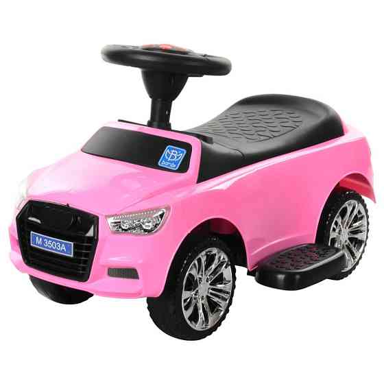 Дитяча каталка-толокар M 3503A-8 Рожевий, з батьківською ручкою Вінниця