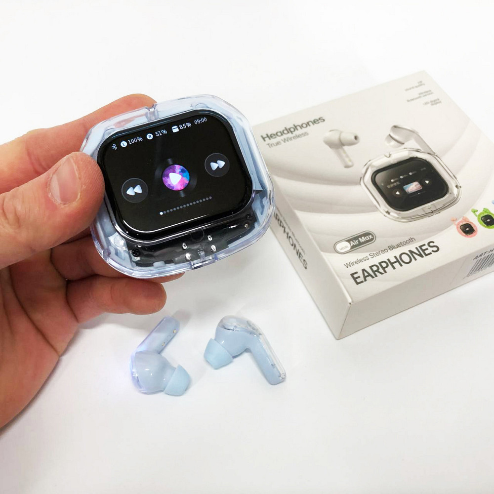 Беспроводные сенсорные наушники с дисплеем TWS, Наушники для смартфона, Блютуз гарнитуры FS-52 Львов - изображение 6