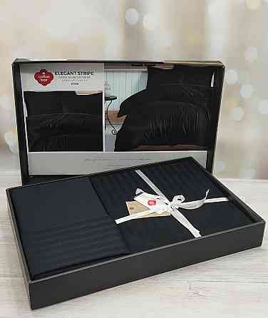 Постільна білизна у смужку (подарунковий набір) (р240х260) (Туреччина) Одеса