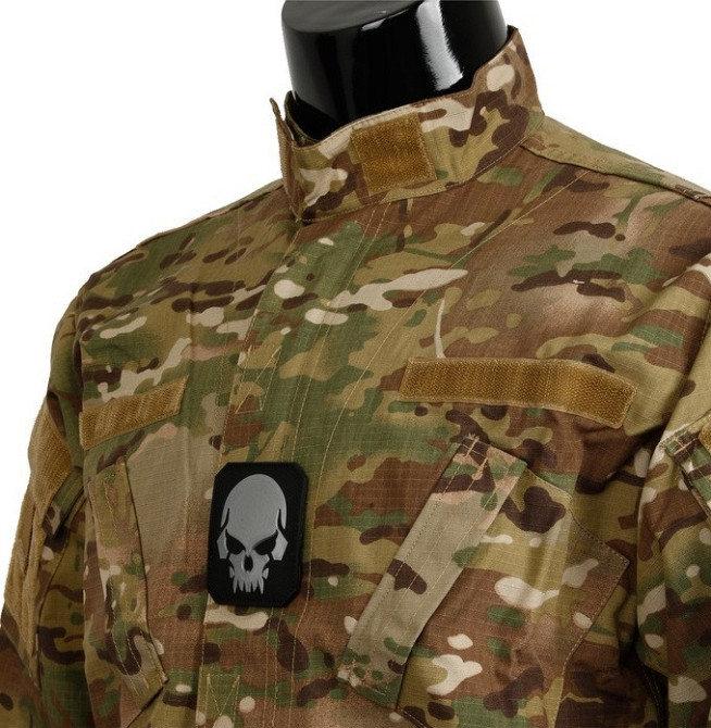 Шеврон 3D PVC на липучке Mil-Tec 16832102 “Skull