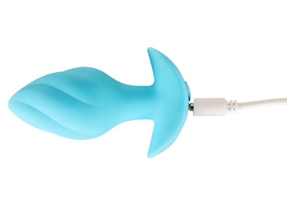 Анальна пробка з вібрацією Vibrating Mini Butt Plug Blue Sex Aura Київ