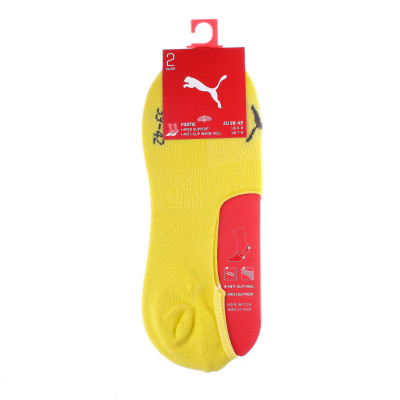 Носки Puma Footie Unisex 2P 141011001-003 сірий-жовтий 39-42 (8718824799667) Винница - изображение 2