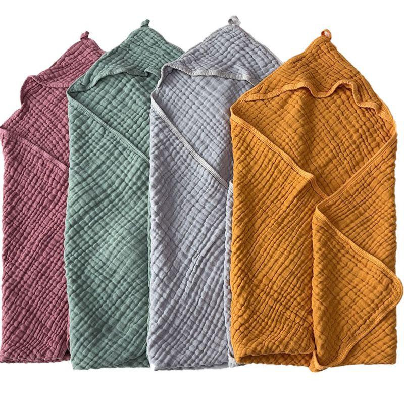 Детское полотенце с капюшоном Lovely Svi органический хлопок ( муслин) – 6-слойный, дышащий 80 x 80 Желтый Киев - изображение 5