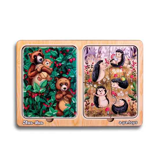 Деревянный пазл-вкладыш 