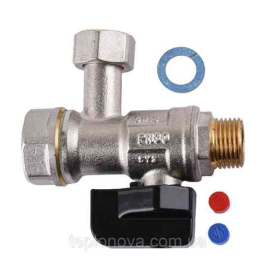 Кран шаровый для котла   1/2″  ARCO 150823 угловой с накидной гайкой  with FILTER Черновцы