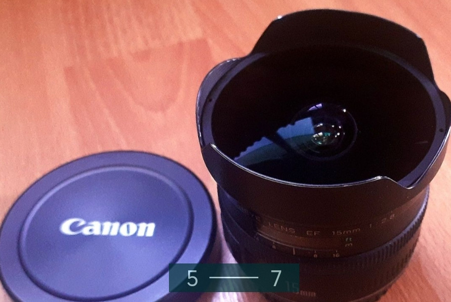 Об'єктив Canon Fisheye EF 15mm f/2.8 Киев - изображение 3