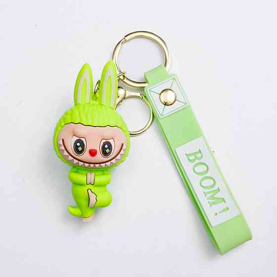 Брелок для ключів та сумки Салатовий Yoga 4×8 см Київ