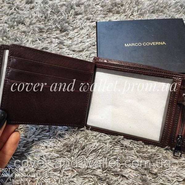 Солидный коричневый мужской кошелек из натуральной кожи Marco Coverna BK 047-805 Киев - изображение 6
